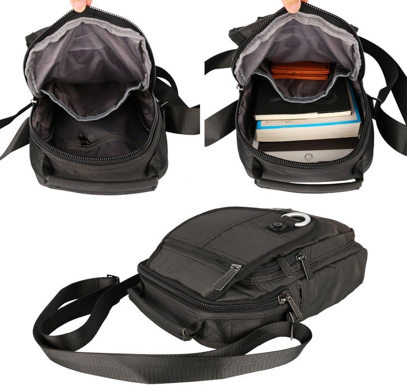 Vanlison Vertical Messenger Bag, Crossbody Bag, Shoulder Bag Work Satchel for iPad Tablet Kindle - Image 3